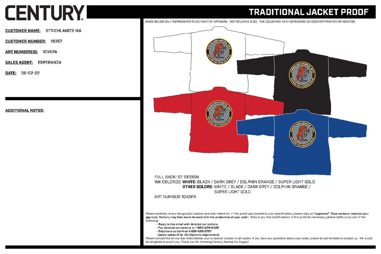 6oz Lightweight Student Jacket Custom, Red - Image 2
