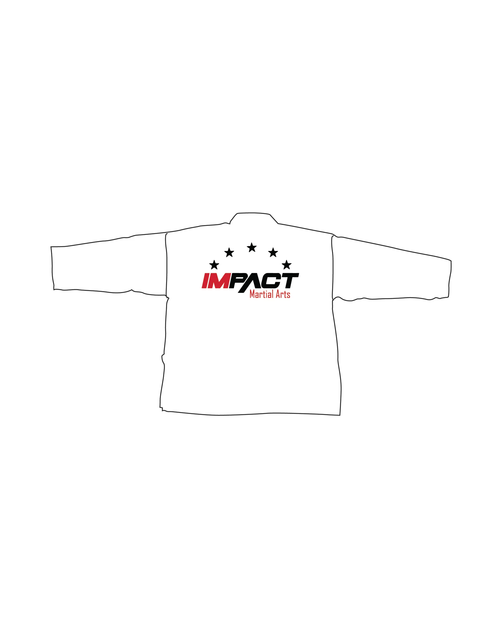 6oz Lightweight Student Jacket Custom, White