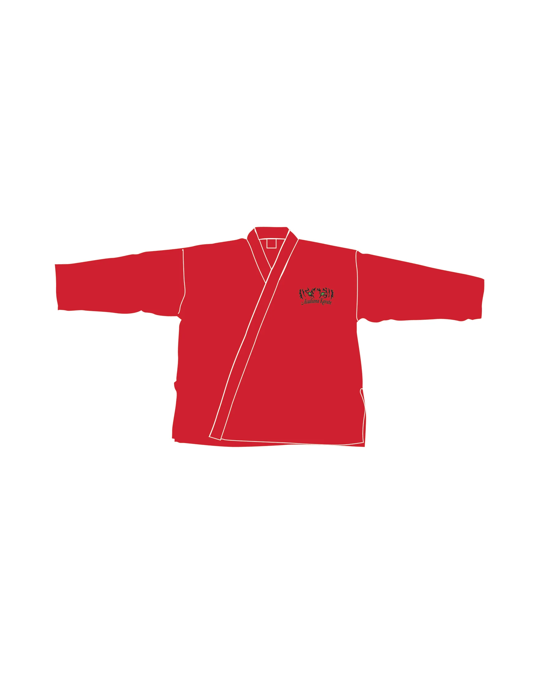 6oz Lightweight Student Jacket Custom, Red - Image 2