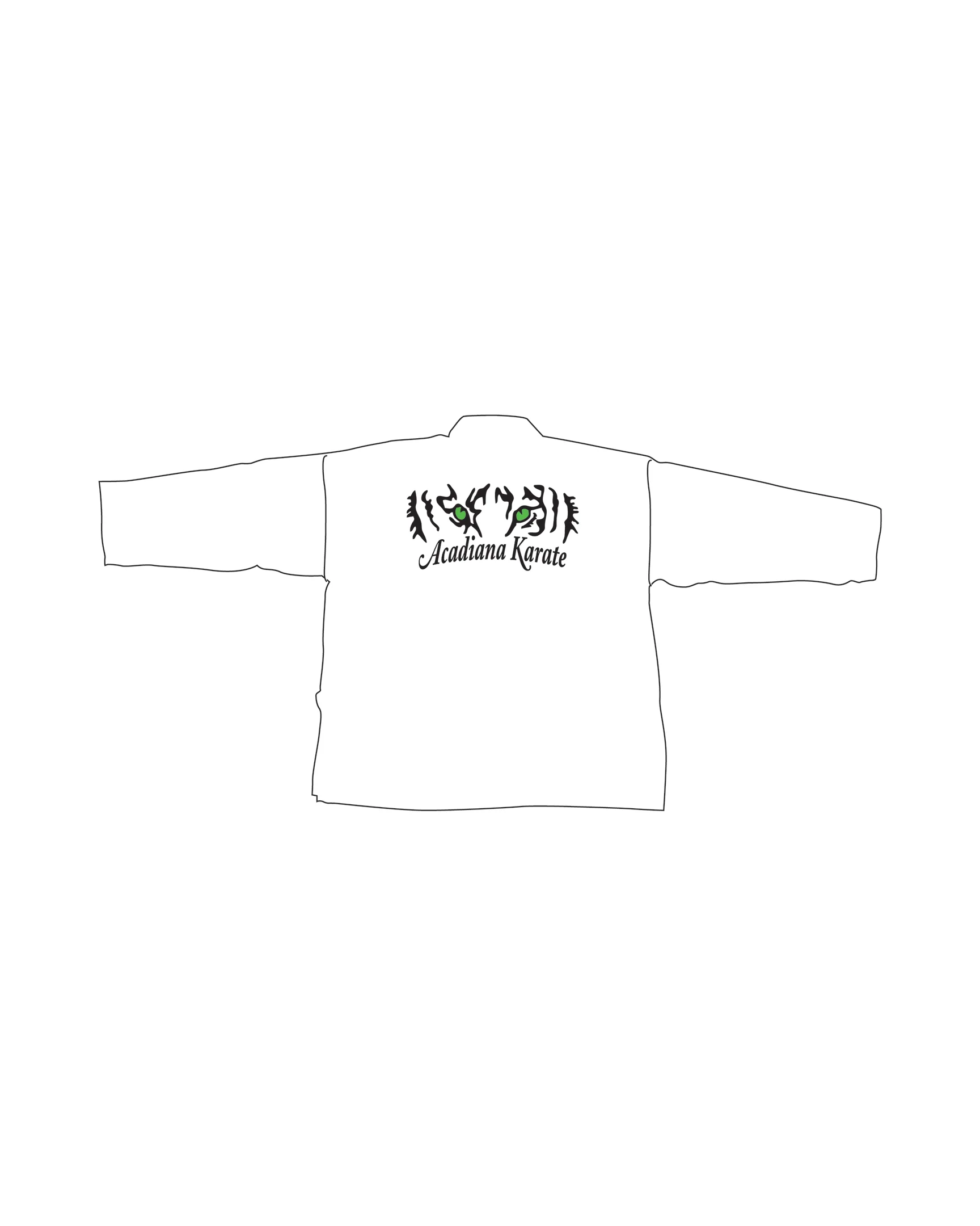 Student Elastic Uniform, White