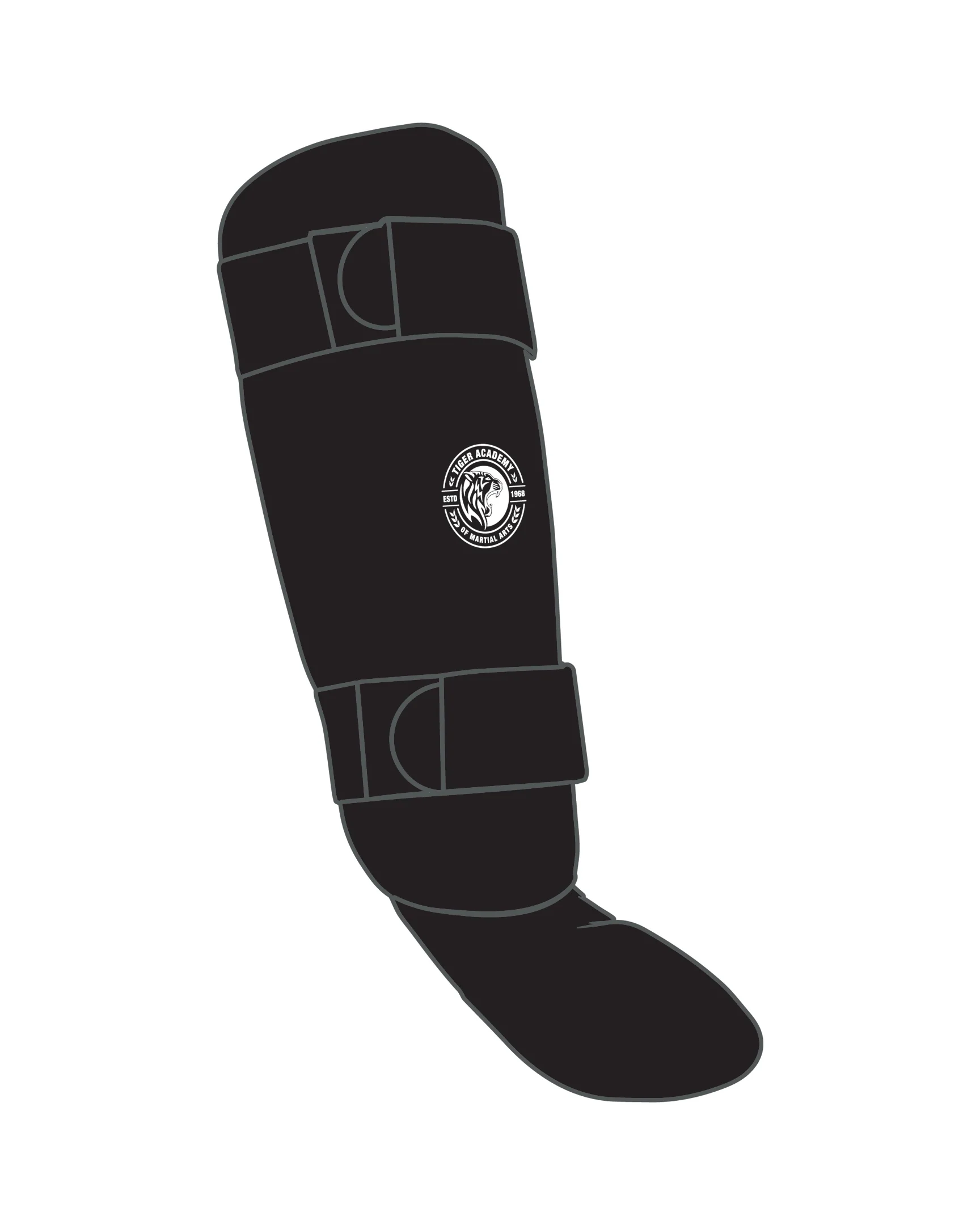 Custom Kize Shin Instep Guard, Black