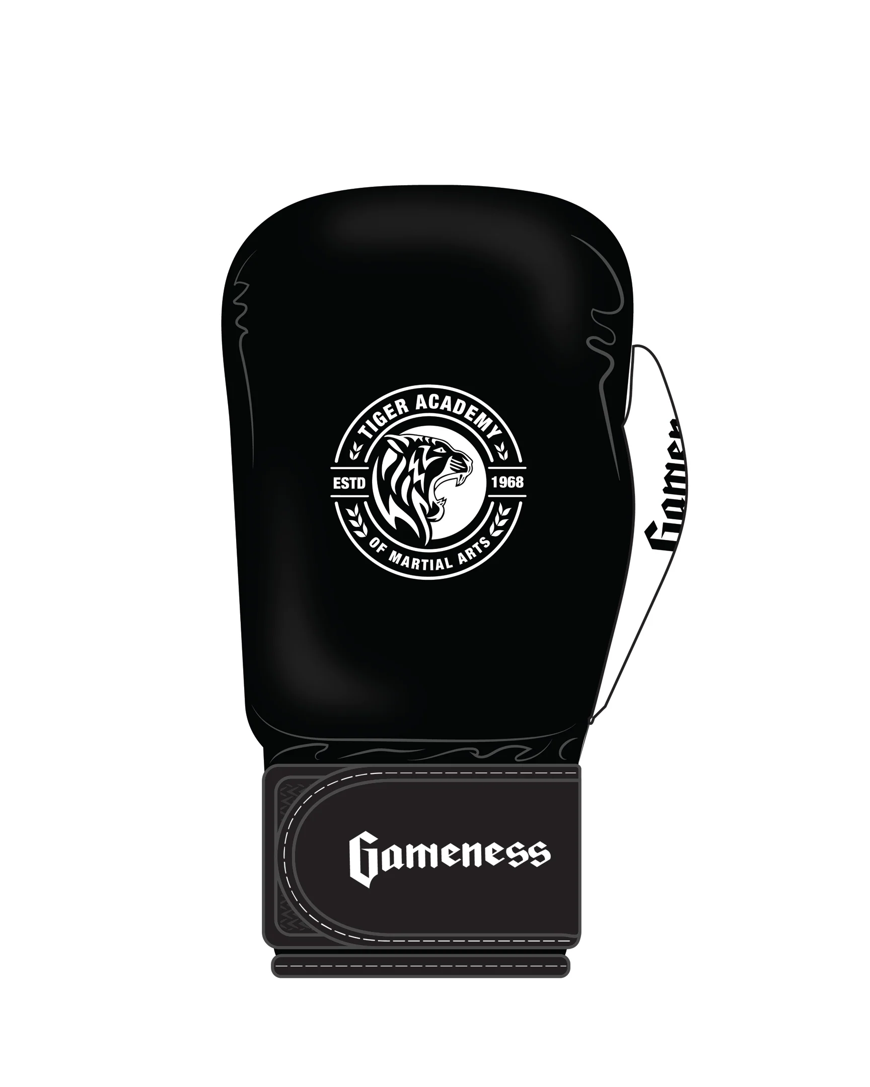 Gameness Boxing Glove Custom, Black