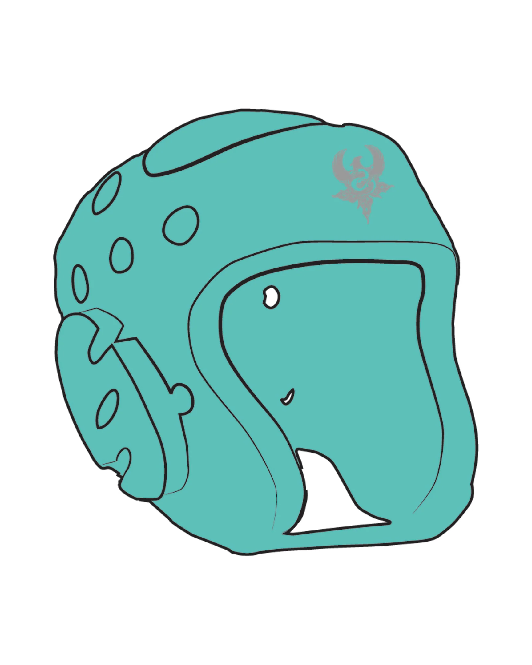 Century Headgear Custom, Teal