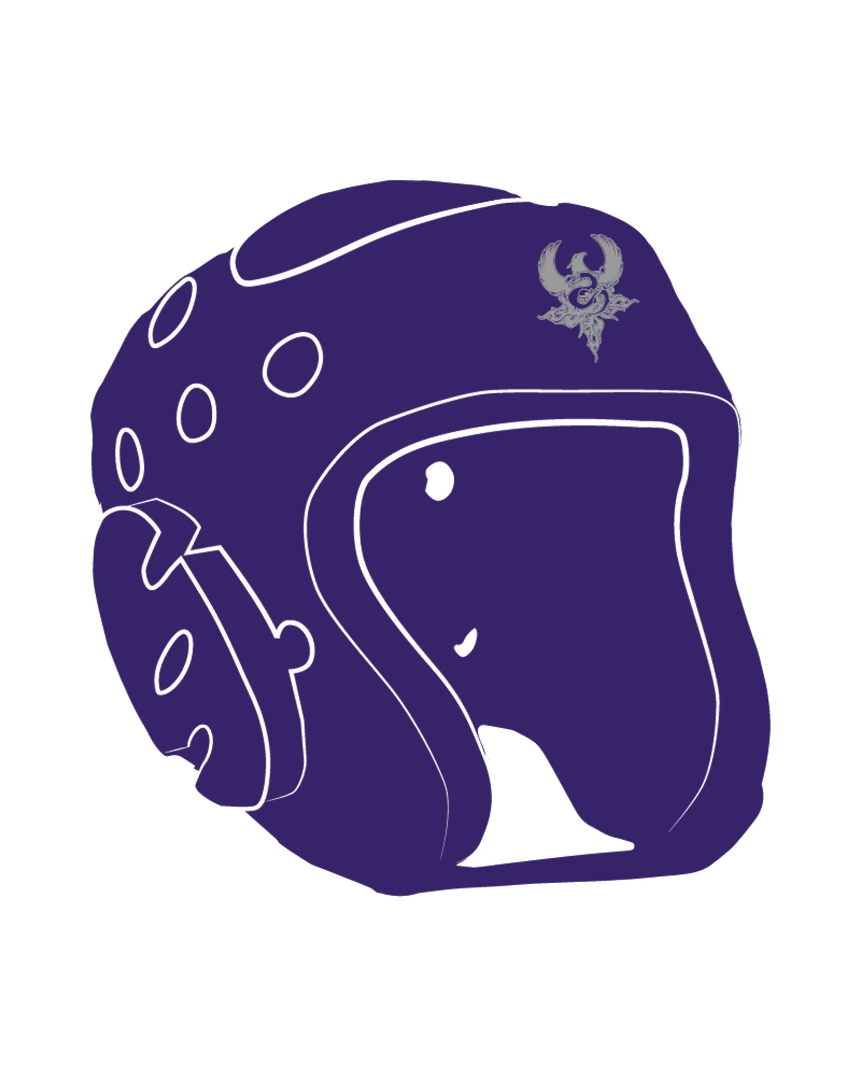 Century Headgear Custom, Purple