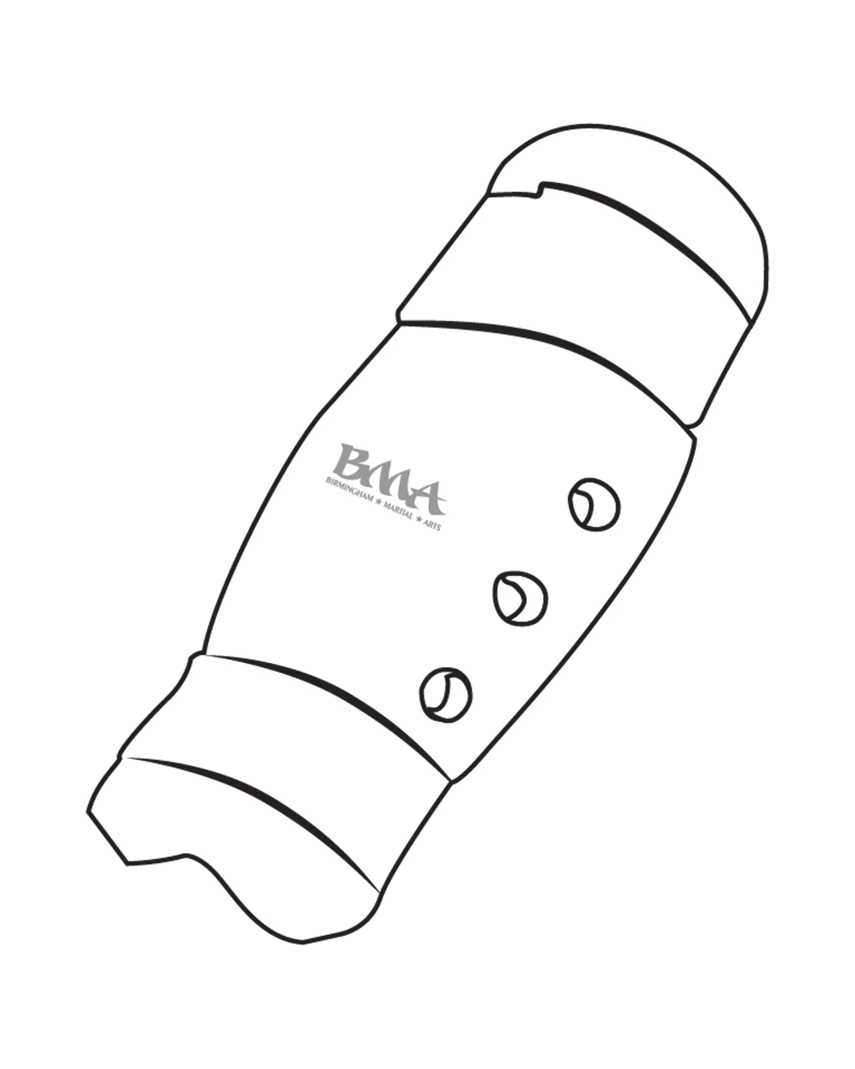 Shin Guard Custom, White