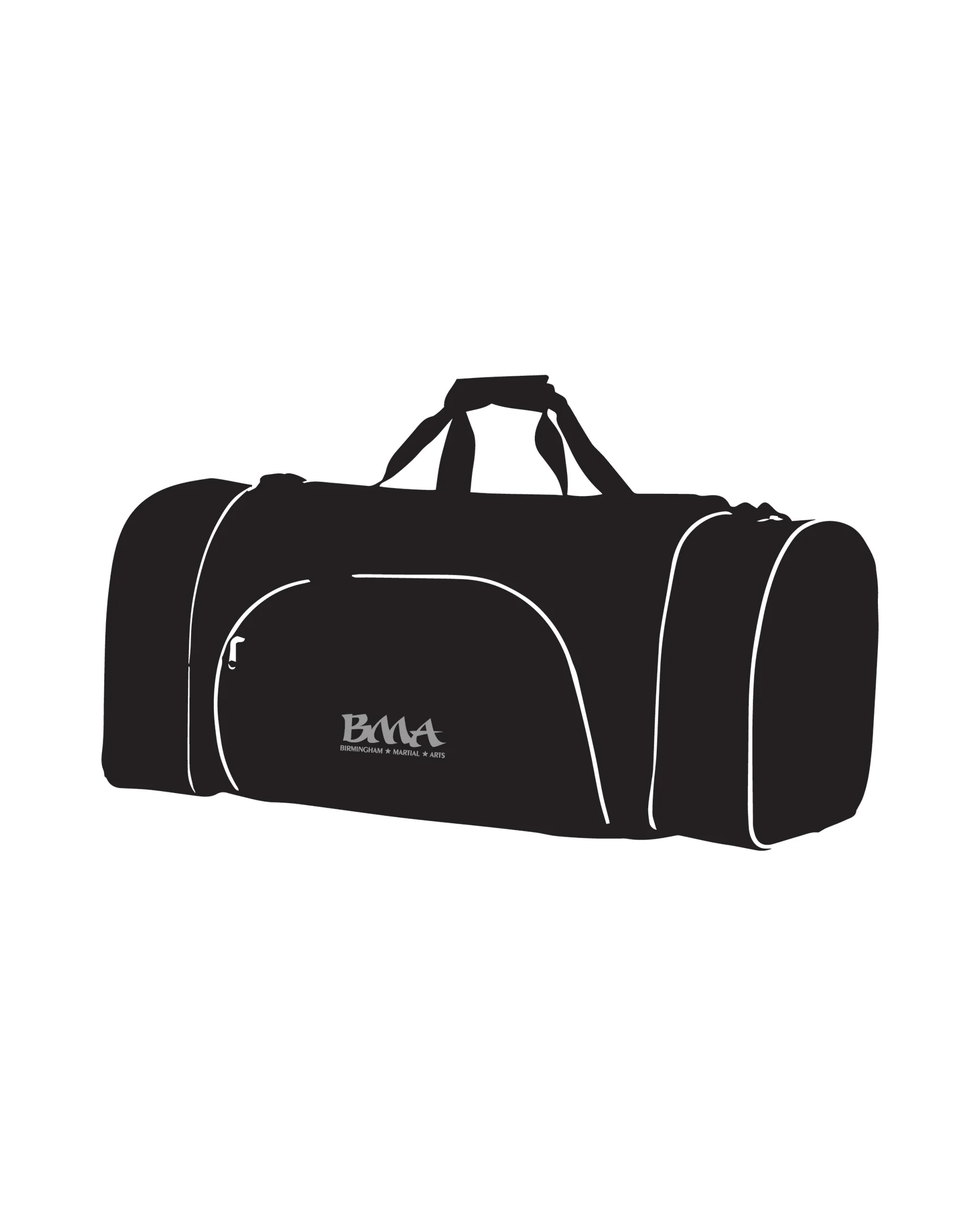 CUSTOM C GEAR DUFFLE BAG, Black/White - Image 2