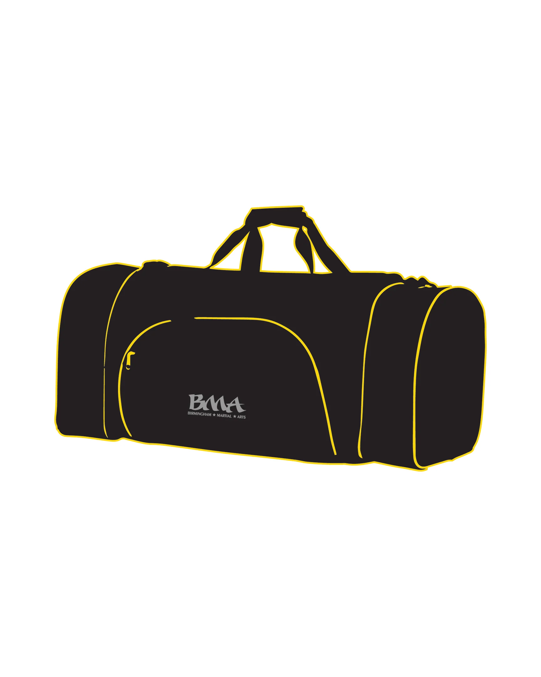 CUSTOM C GEAR DUFFLE BAG, Black/Yellow