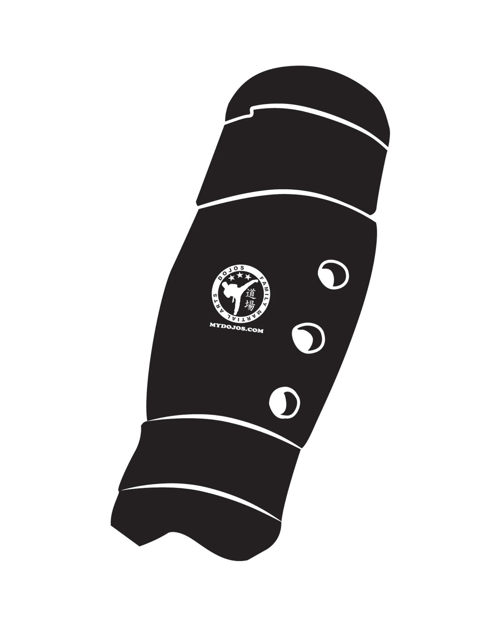 Shin Guard Custom, Black