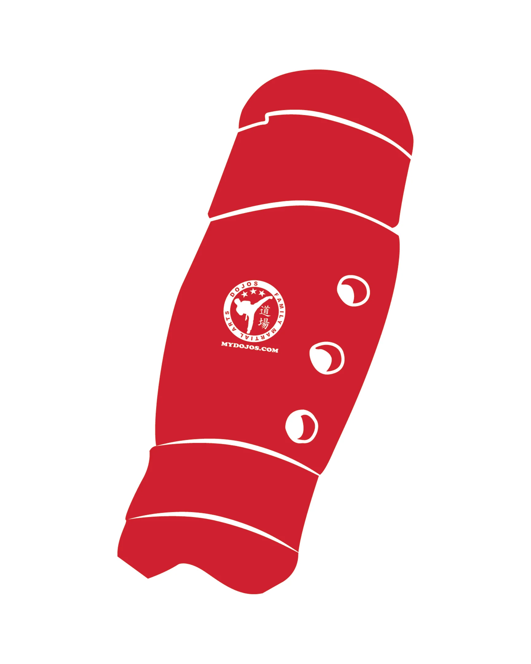 Shin Guard Custom, Red
