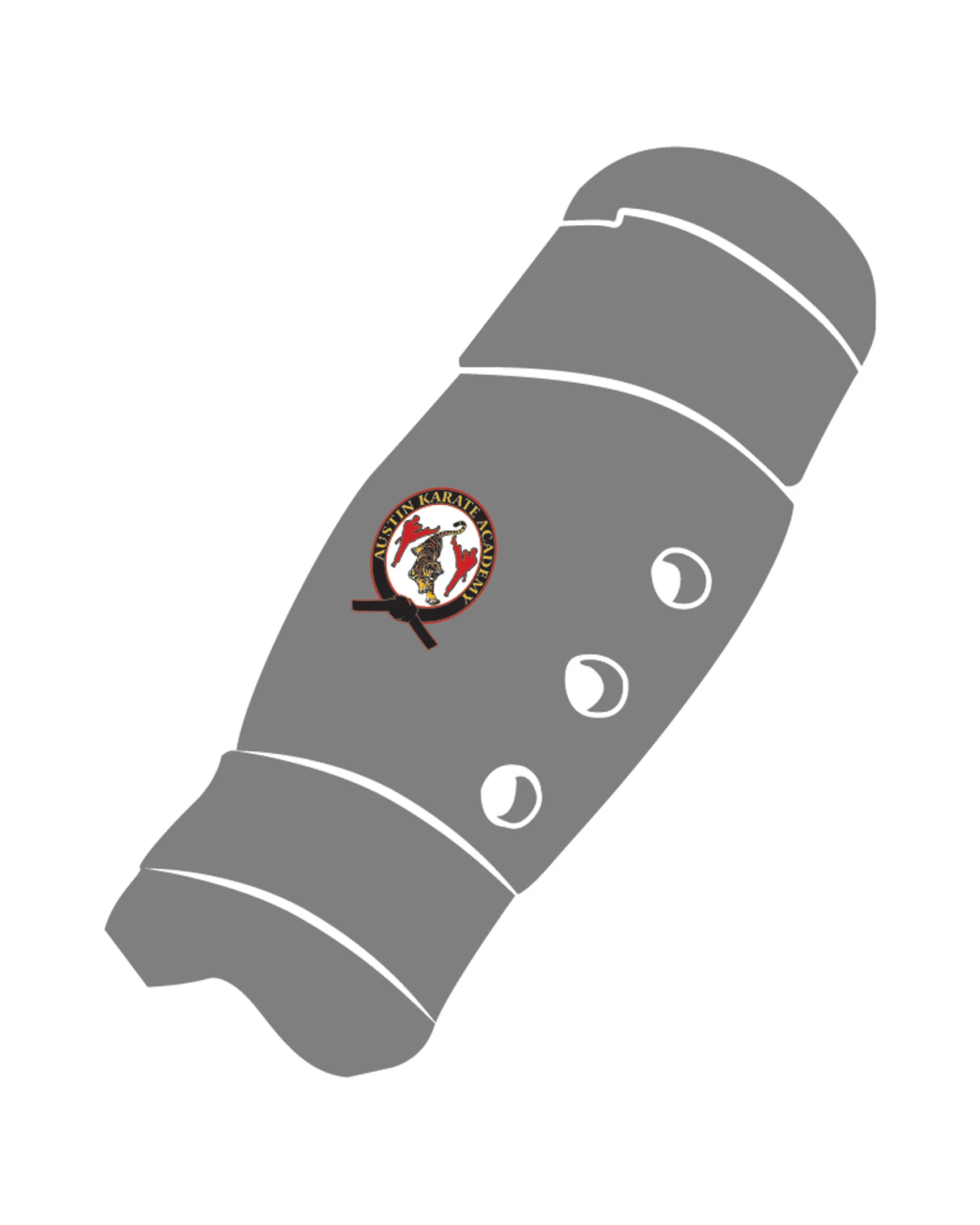 Shin Guard Custom, Grey