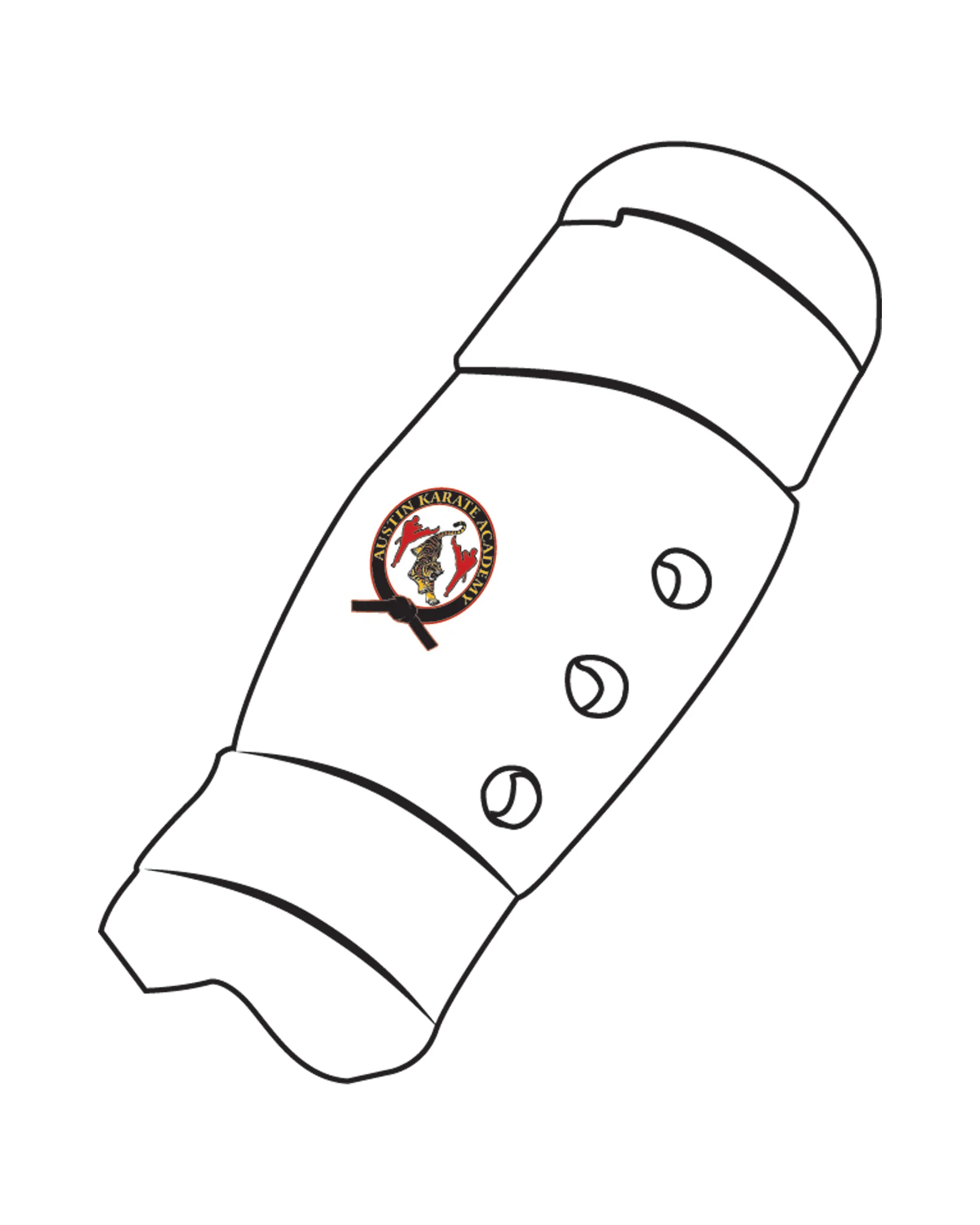 Shin Guard Custom, White