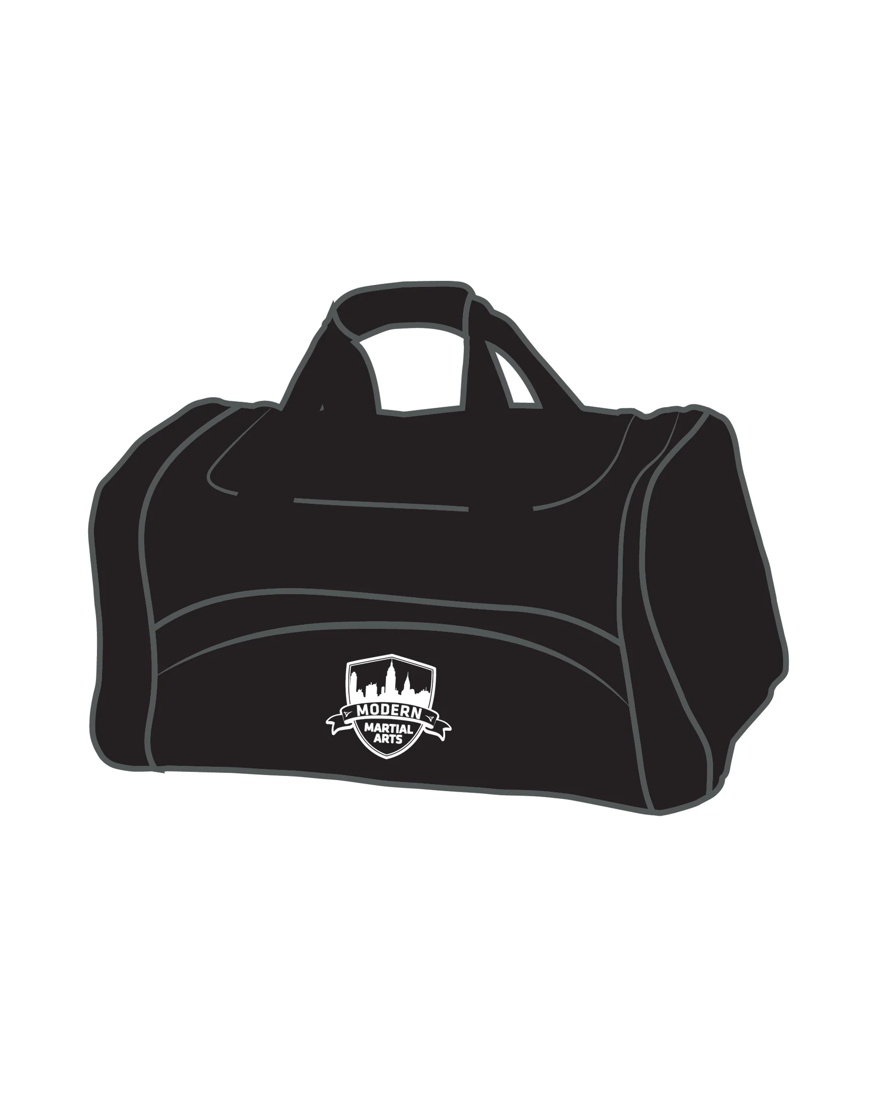 Large Sport Bag - Custom Black, Black