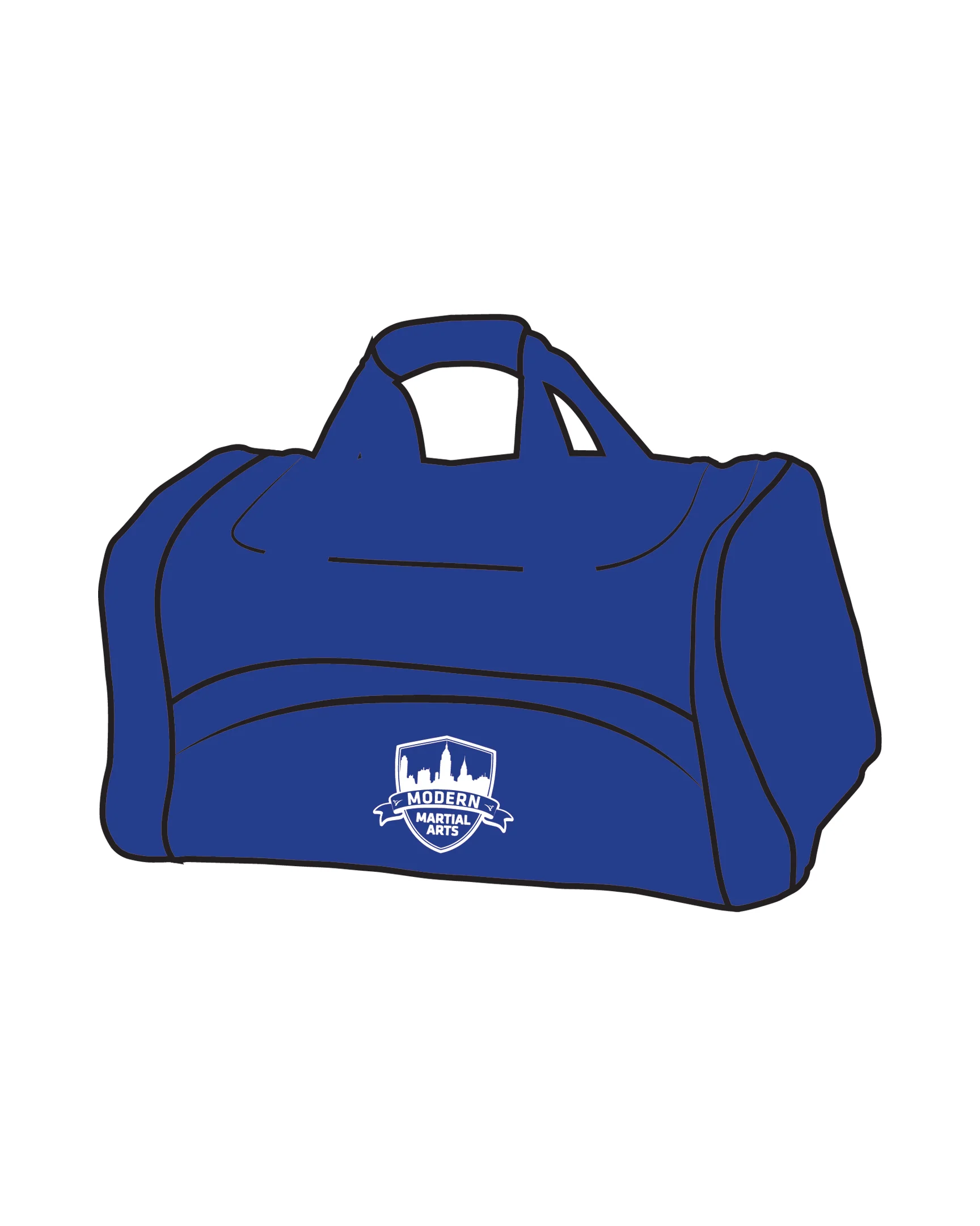 Large Sport Bag - Custom Black, Blue