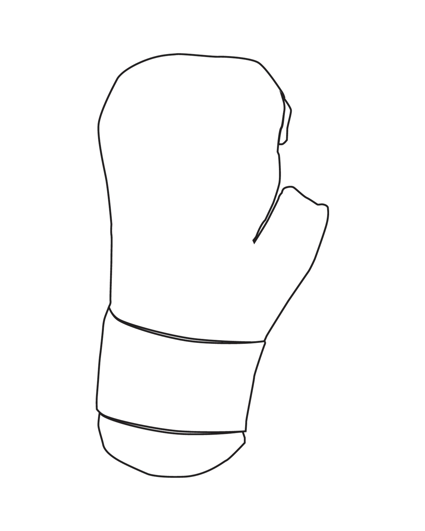 Century Glove Blank, White
