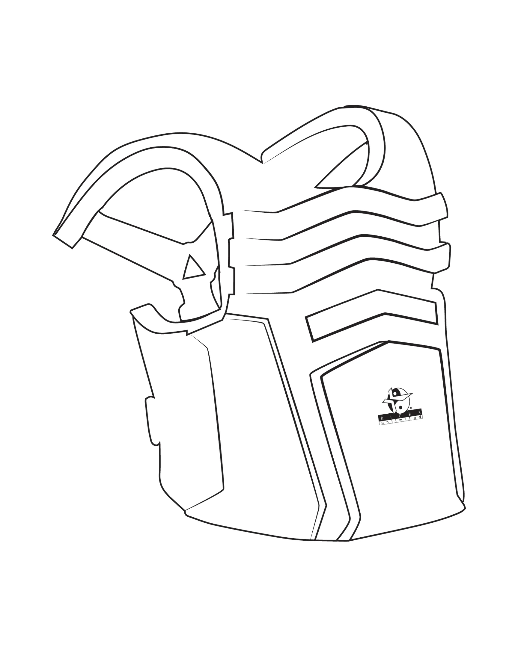 P2 Chest Guard - Custom, White