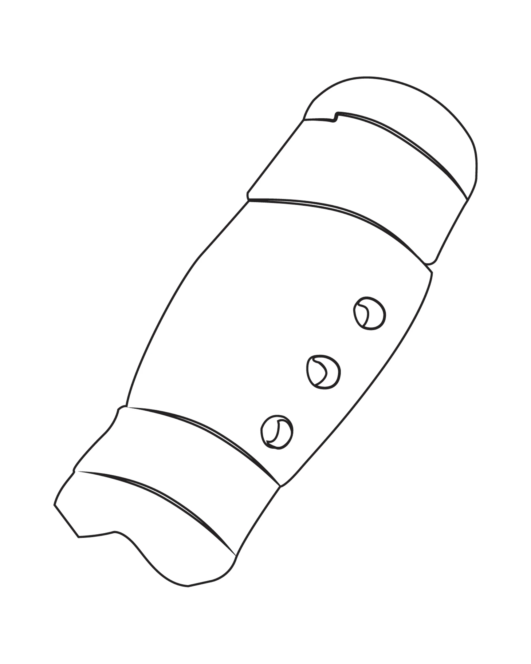 Shin Guard Custom, White
