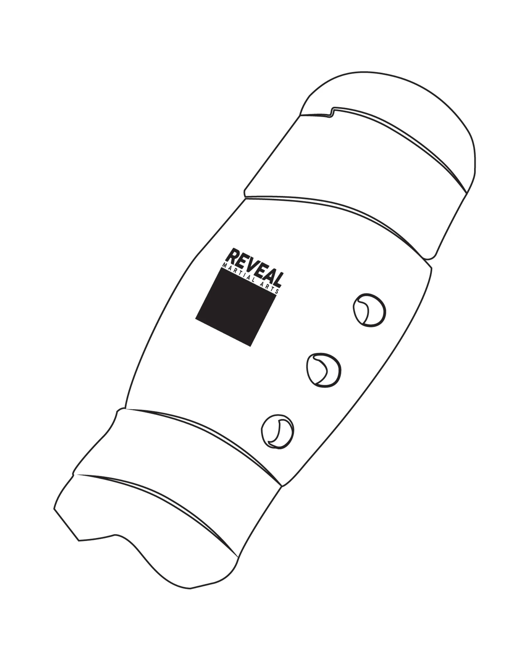 Shin Guard Custom, White