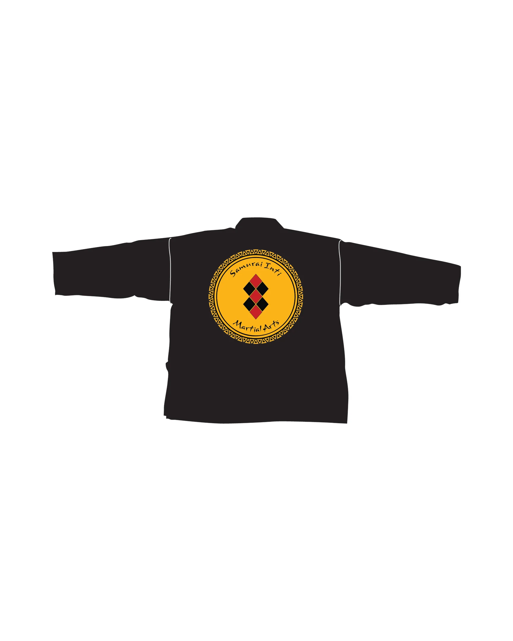 6oz Lightweight Student Jacket Custom, Black - Image 2