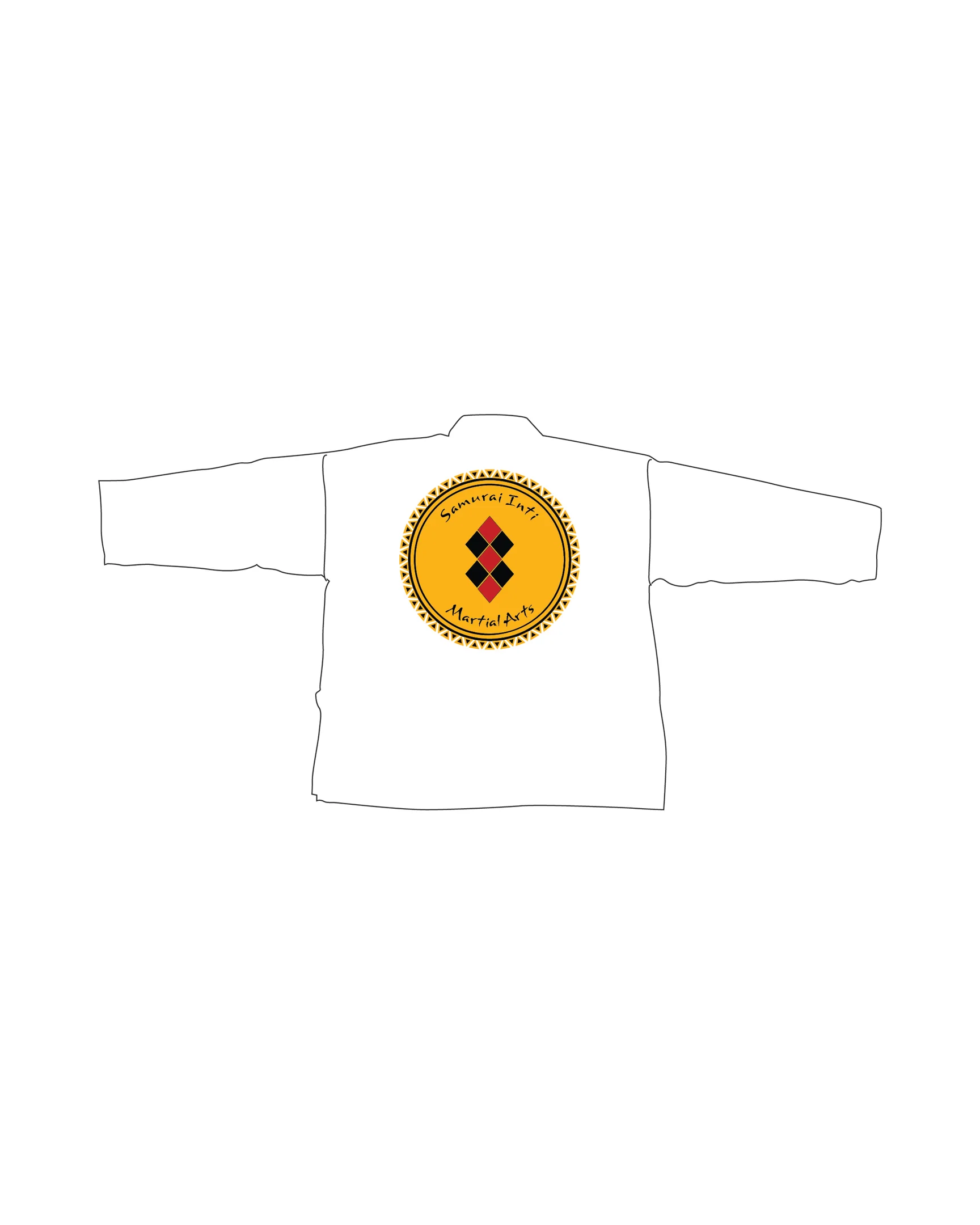 6oz Lightweight Student Jacket Custom, White