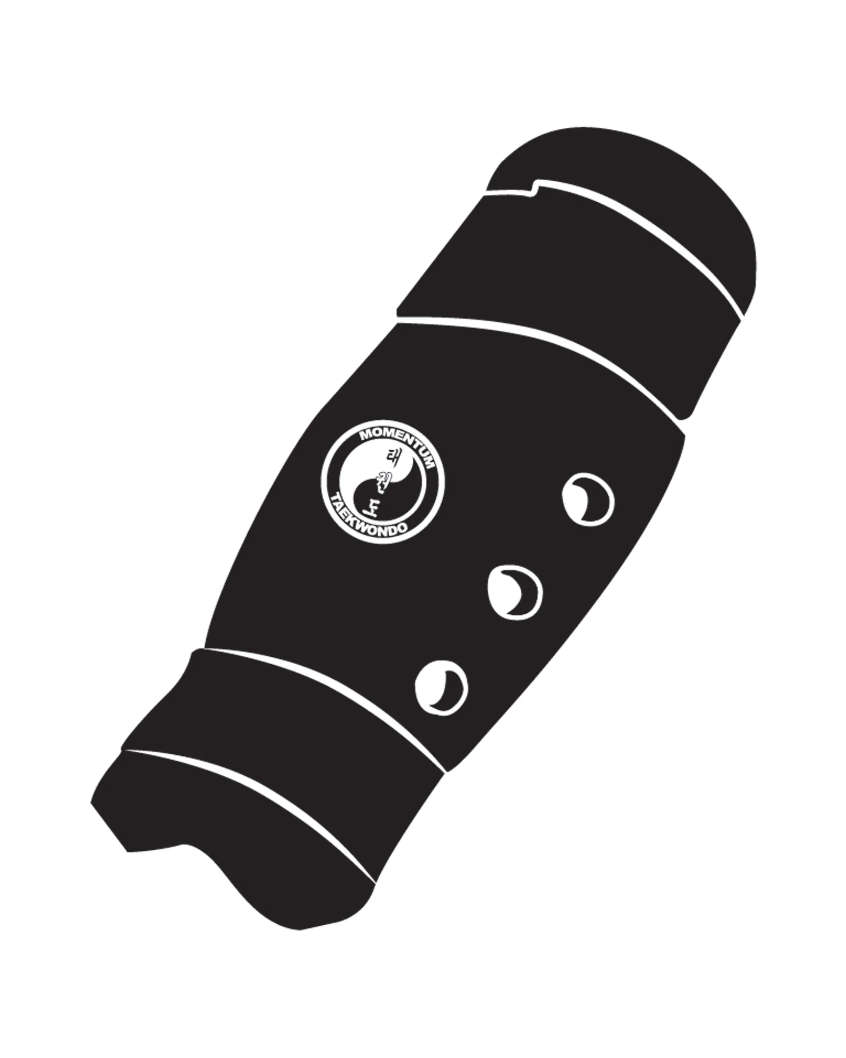 Shin Guard Custom, Black