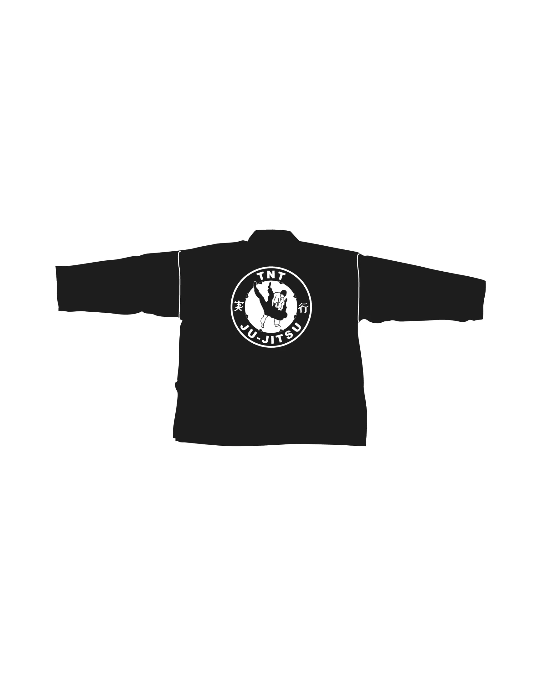 6oz Lightweight Student Jacket Custom, Black - Image 3