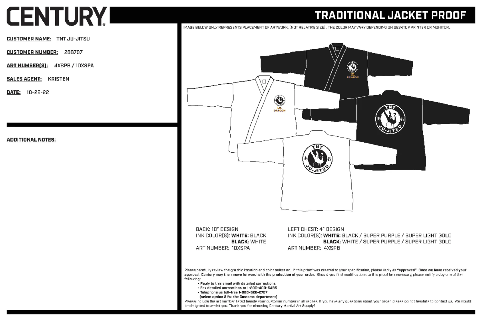 6oz Lightweight Student Jacket Custom, Black - Image 2