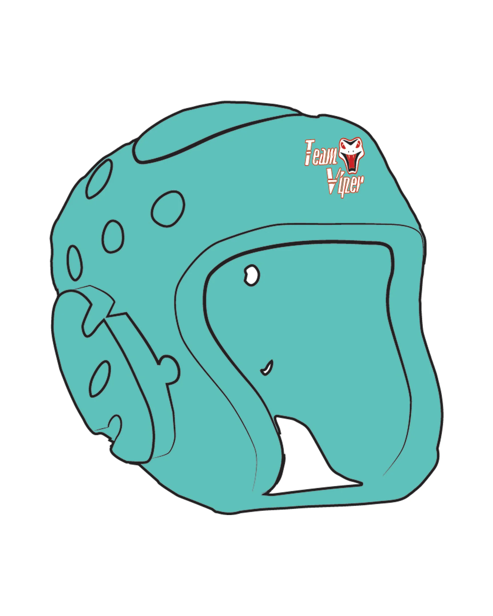 Century Headgear Custom, Teal