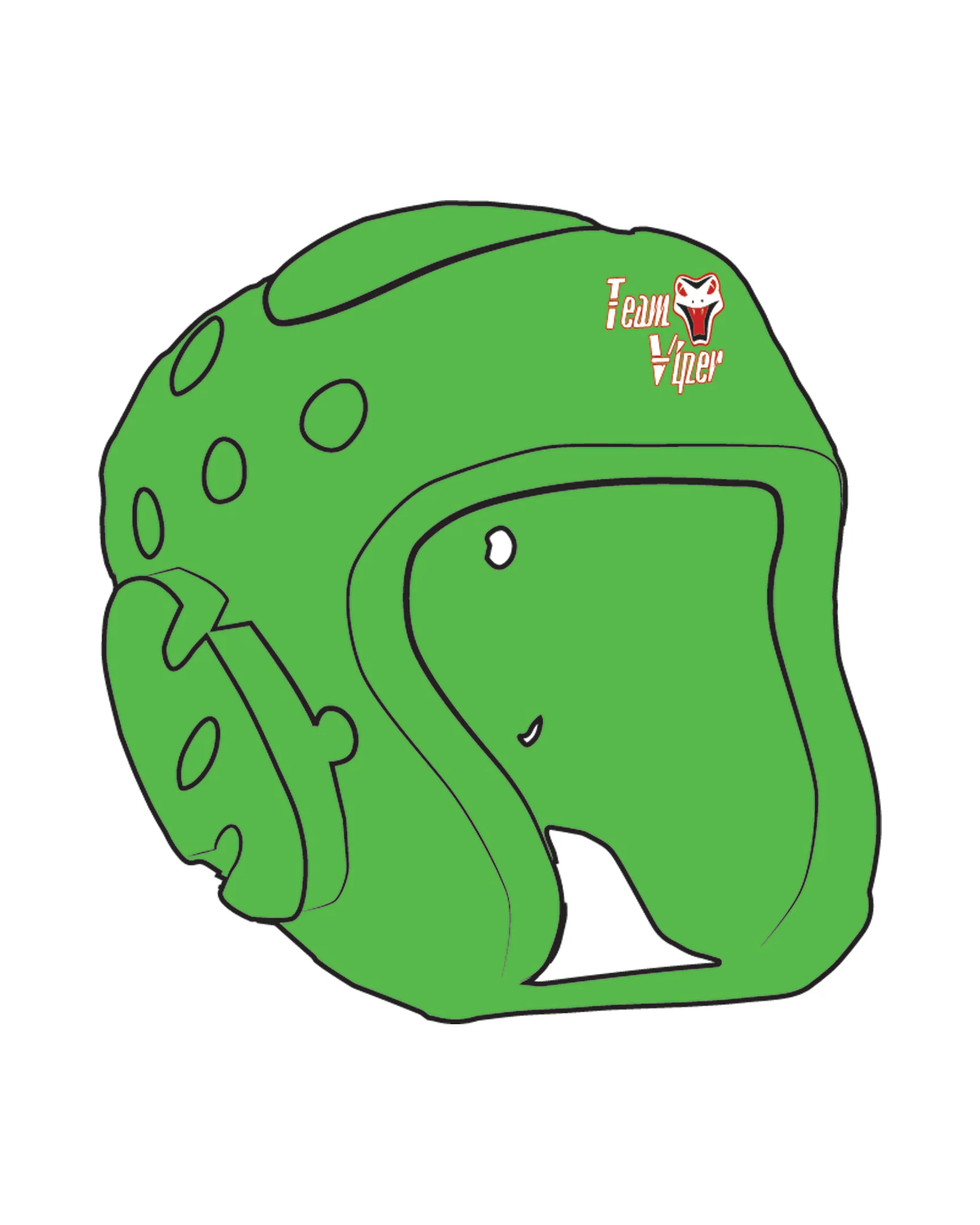 Century Headgear Custom, Neon Green