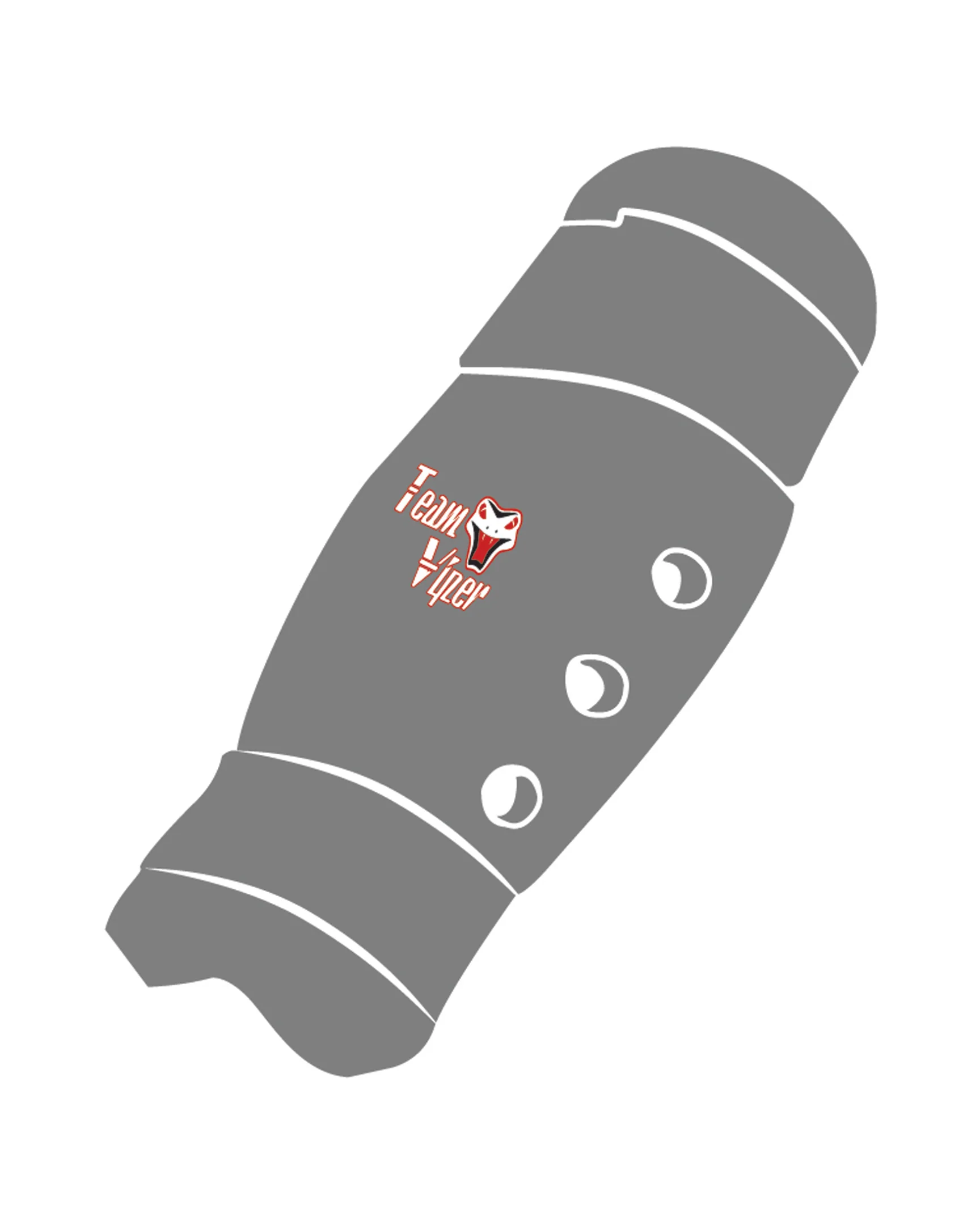Shin Guard Custom, Grey