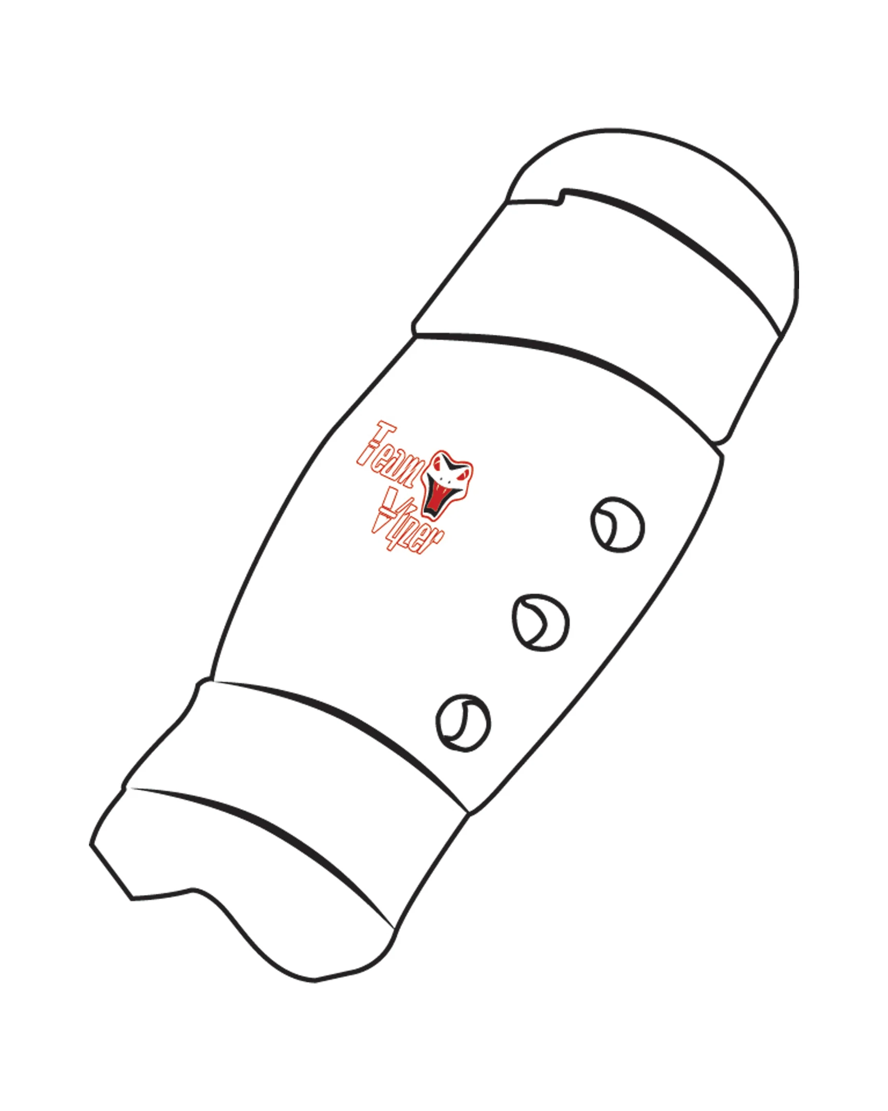Shin Guard Custom, White