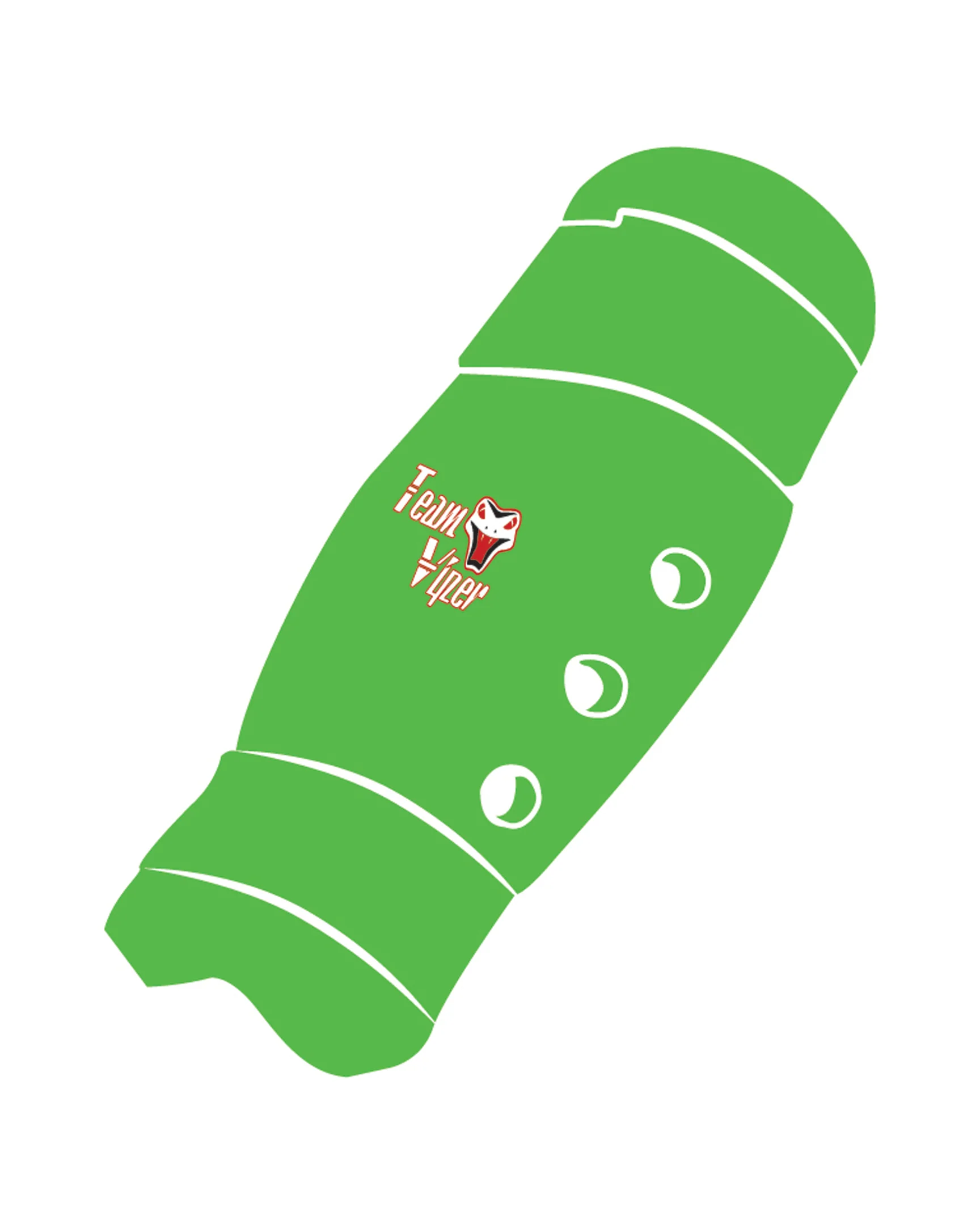 Shin Guard Custom, Neon Green