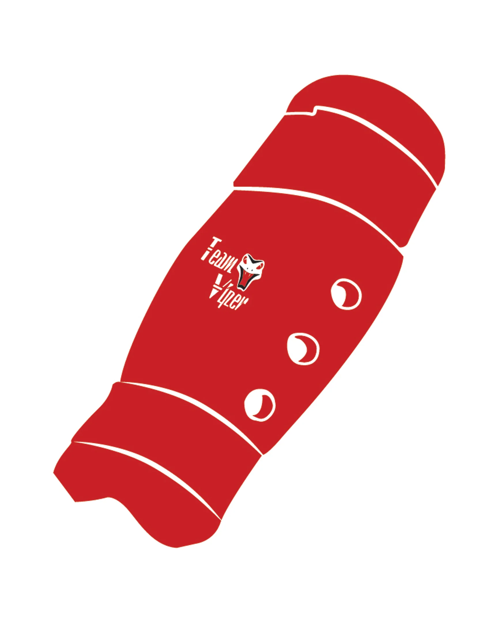 Shin Guard Custom, Red