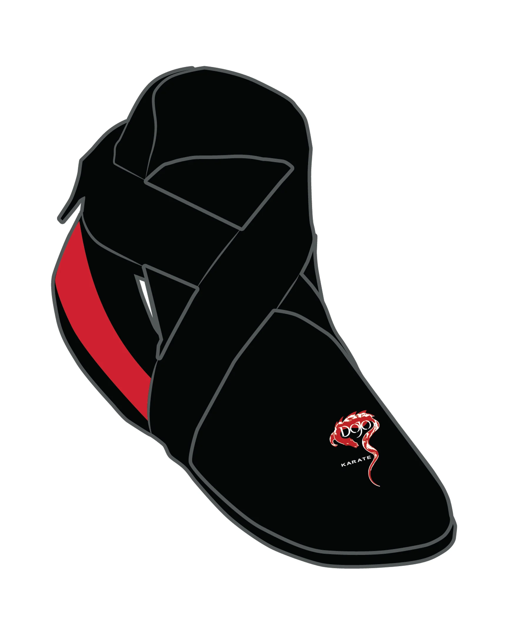 Determination Kicks Custom, Black/Red