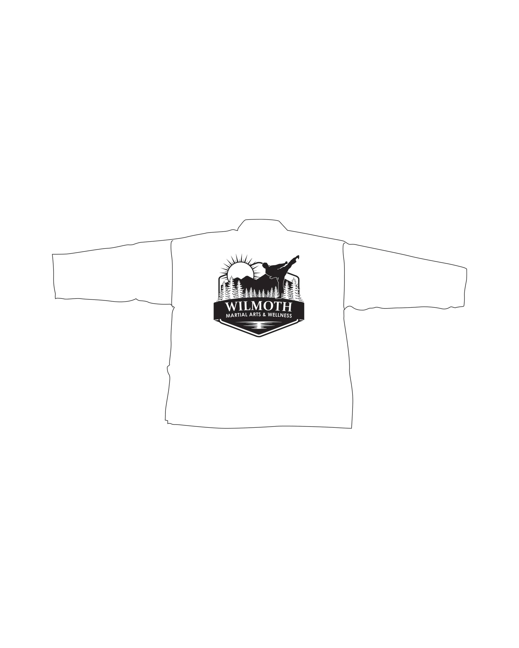 6oz Lightweight Student Jacket Custom, White