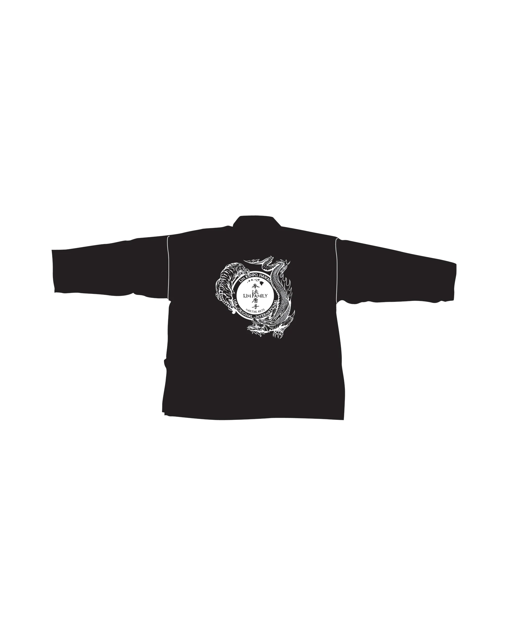 Student Elastic Uniform, Black - Image 2