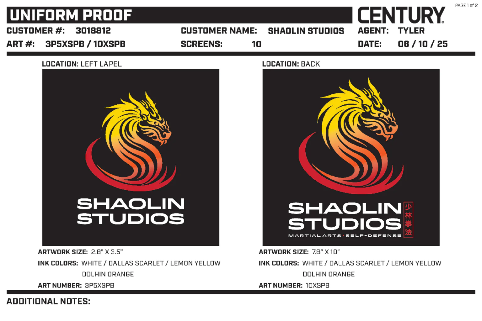 8oz Brushed Uniform, Black - Image 2