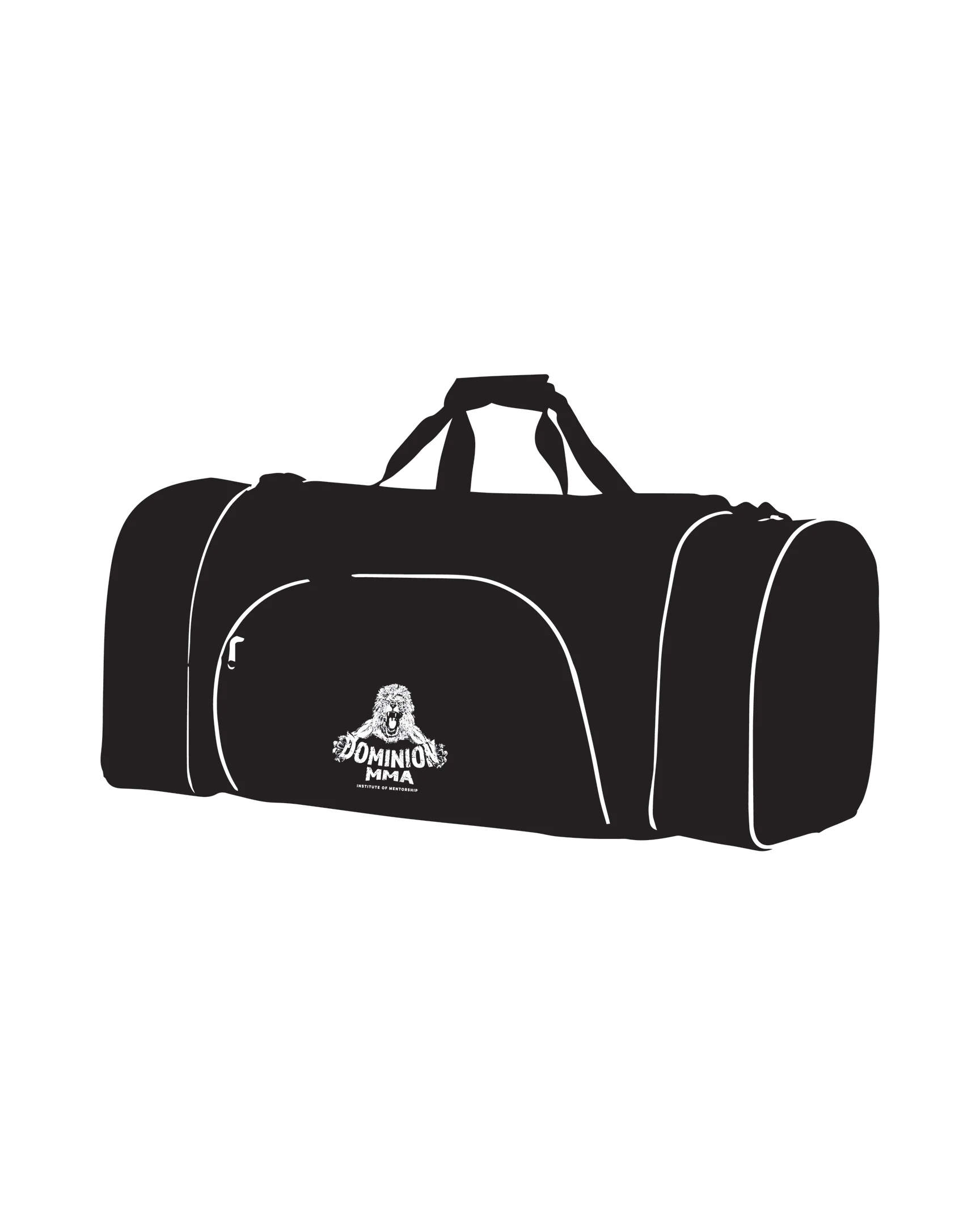 CUSTOM C GEAR DUFFLE BAG, Black/White