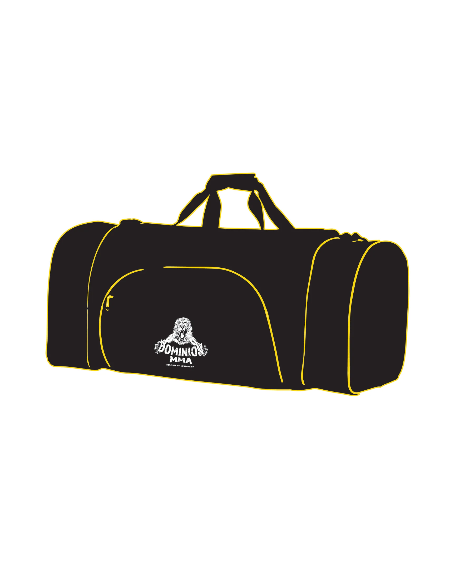 CUSTOM C GEAR DUFFLE BAG, Black/Yellow