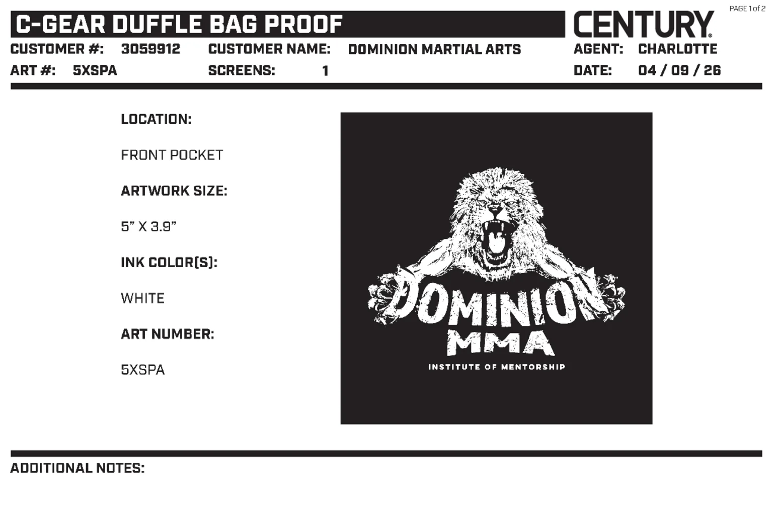 CUSTOM C GEAR DUFFLE BAG, Black/Yellow - Image 2