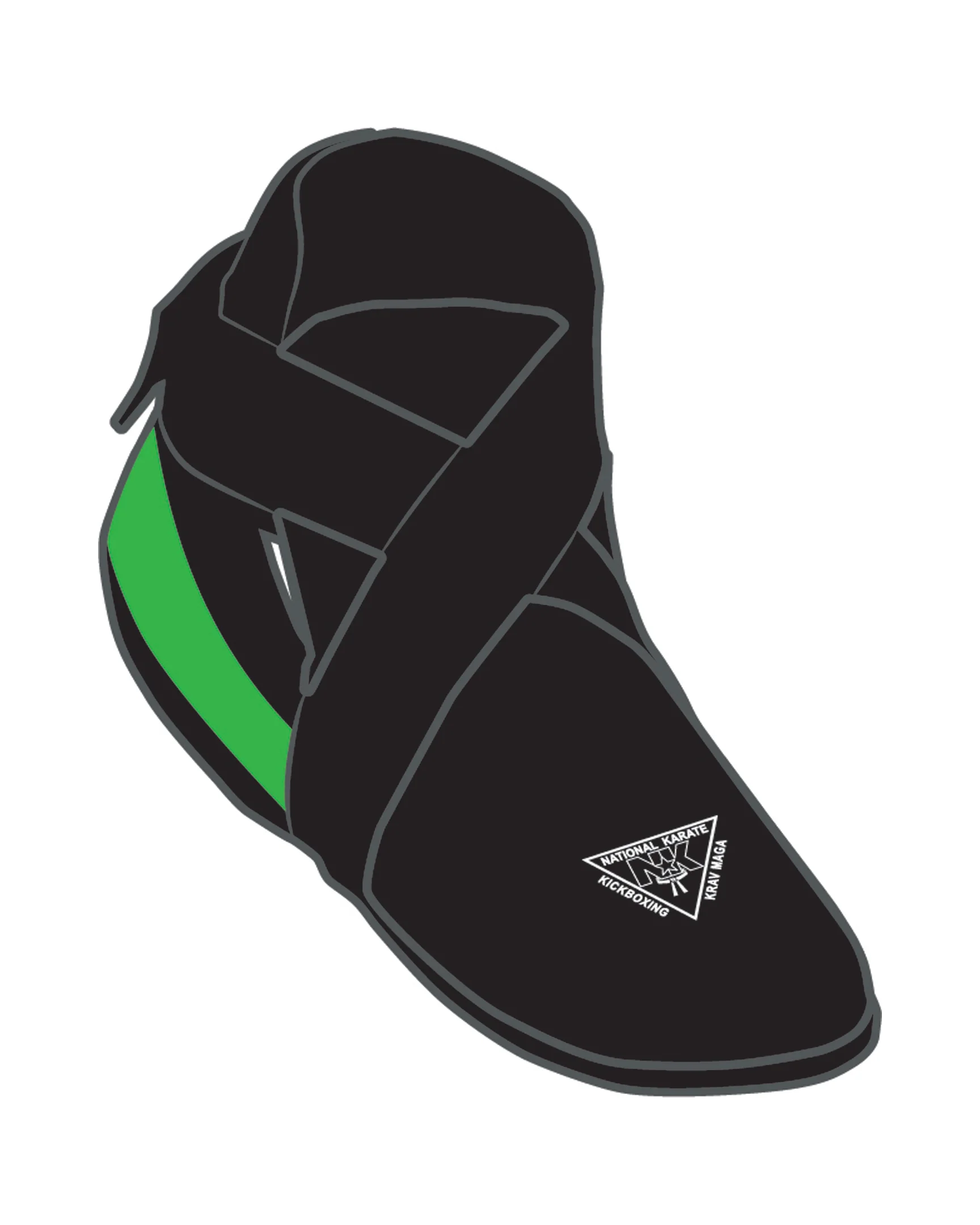 Determination Kicks Custom, Black/Green