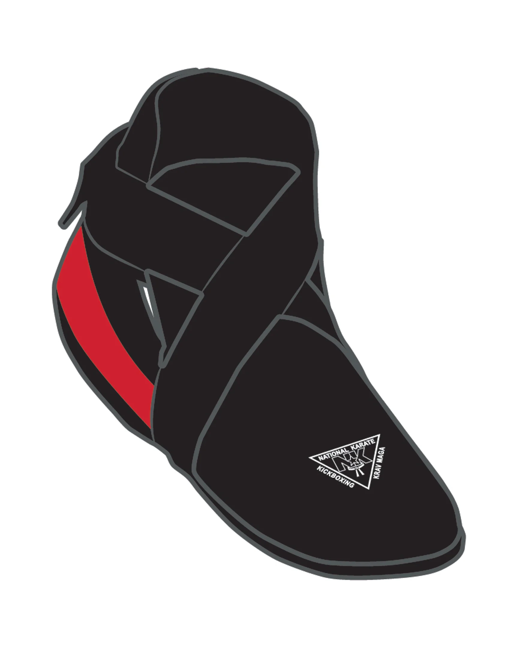 Determination Kicks Custom, Black/Red