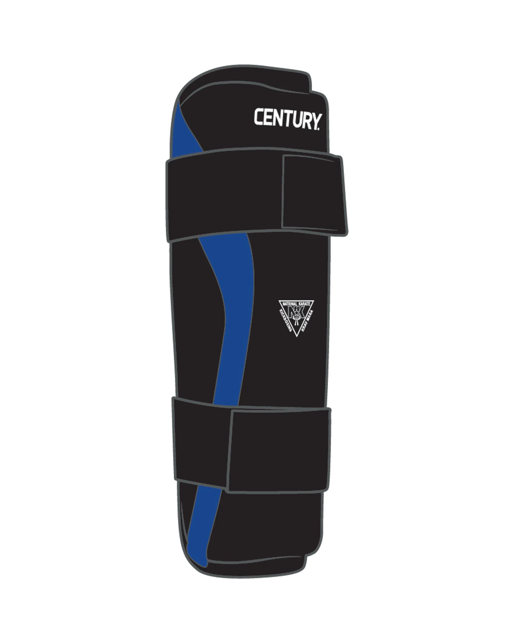 Determination Shin Guard Custom, Blue/Black