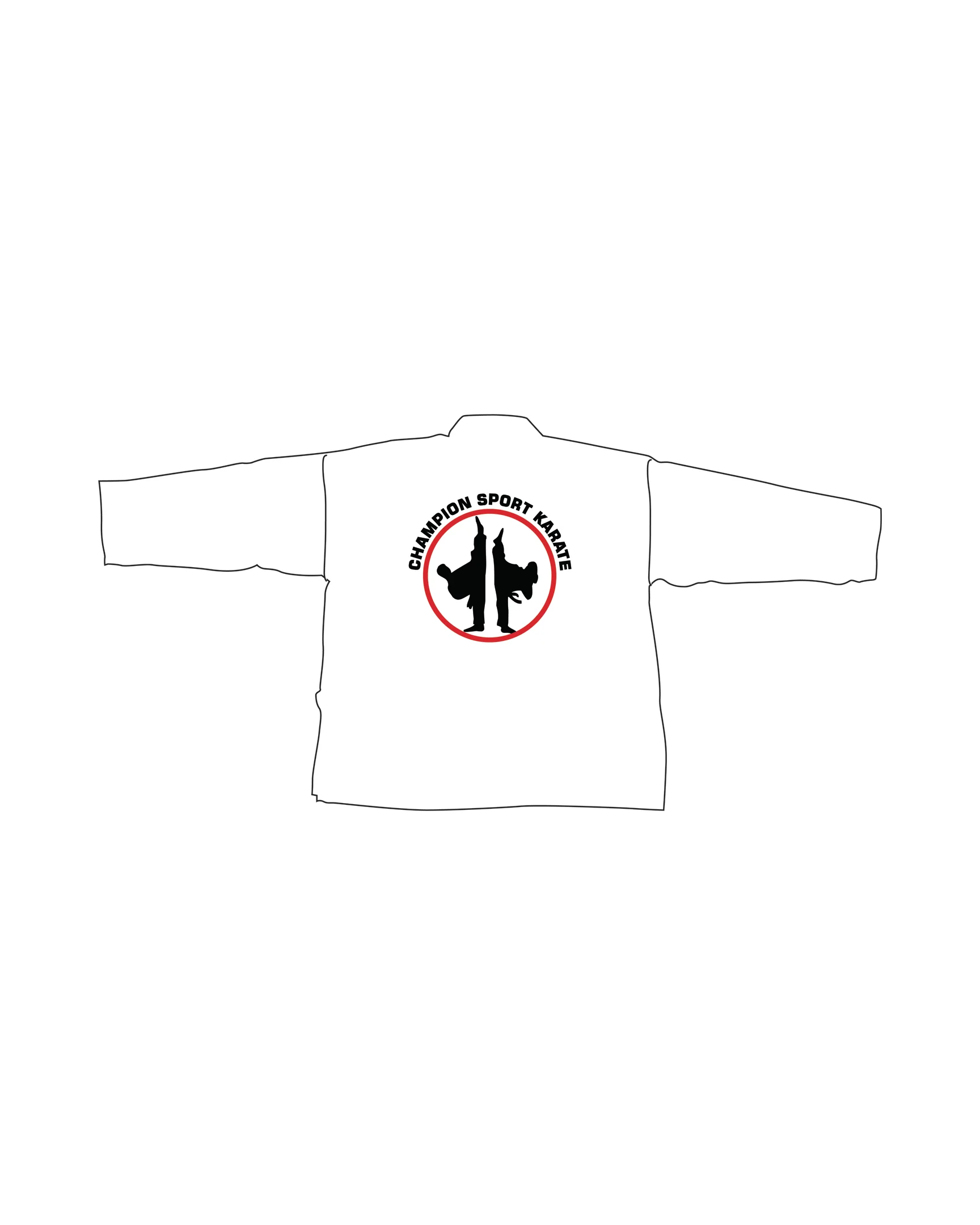 6oz Lightweight Student Jacket Custom, White