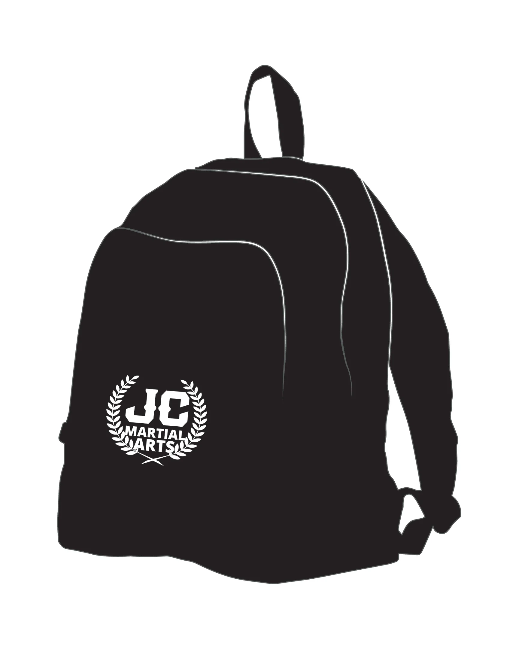 CUSTOM BACK PACK BLK, Black