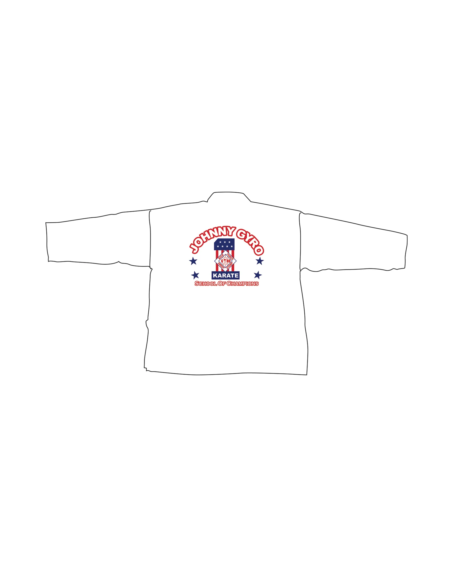Lightweight Student Uniform, White