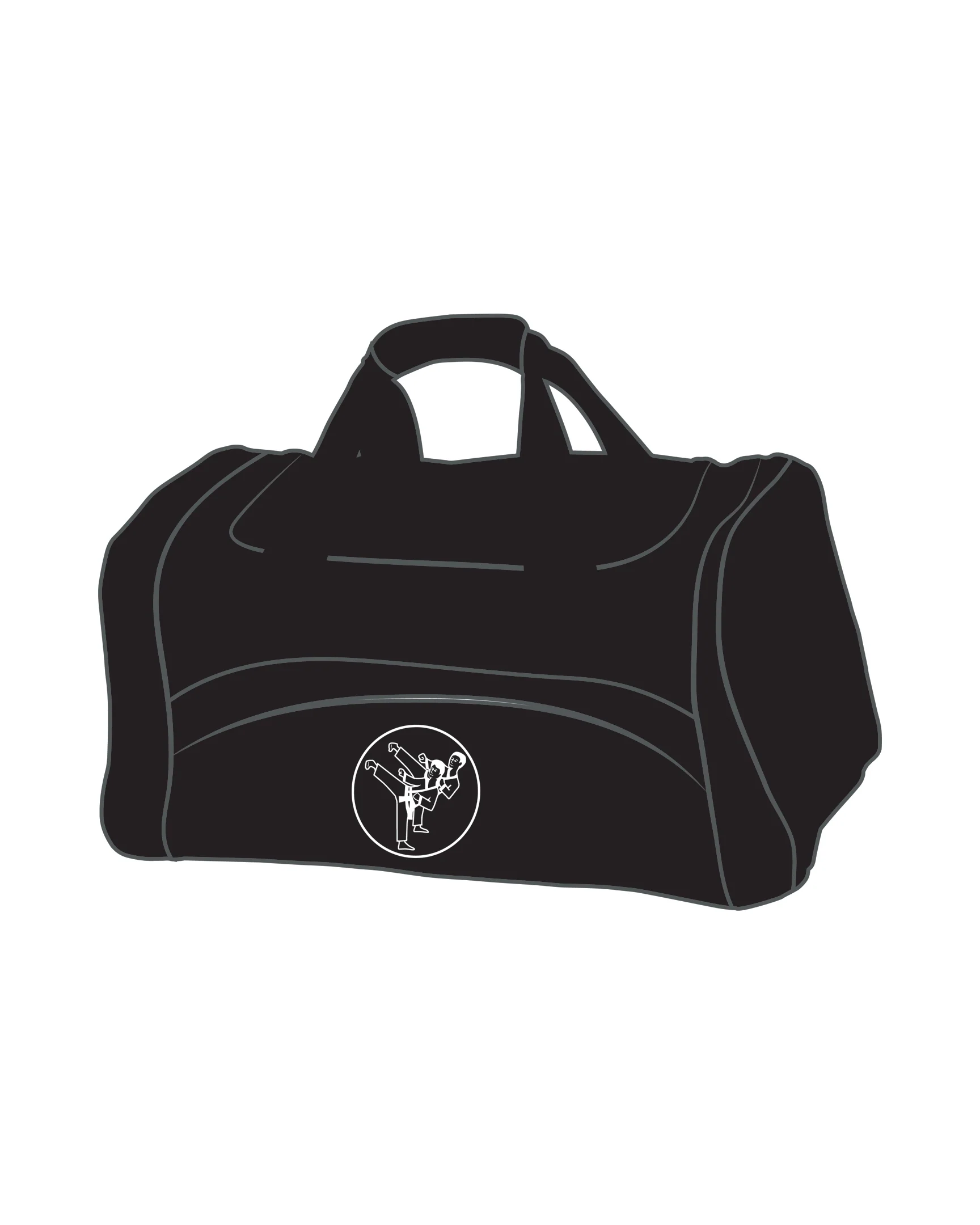 Custom Century Xl Sports Bag, Black