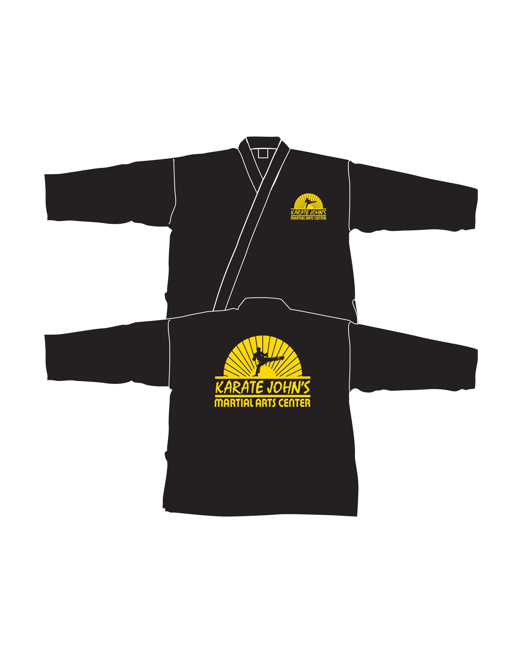6oz Lightweight Student Jacket Custom, Black