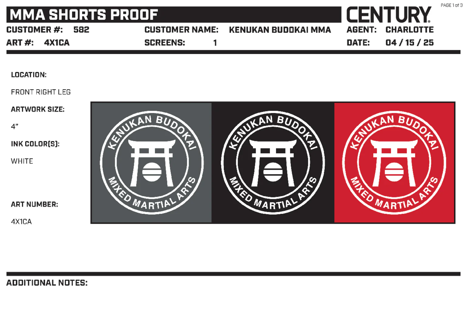 Mma Short Custom Black, Red - Image 2