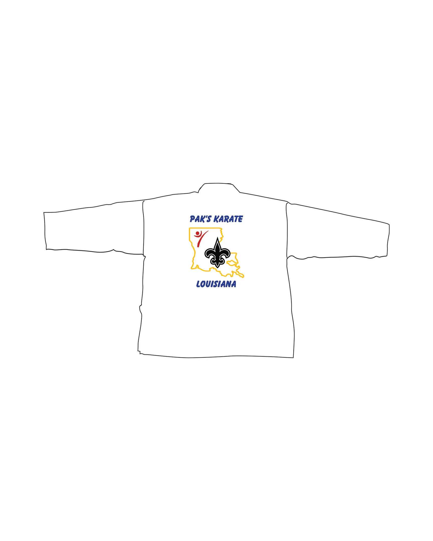 Student Elastic Uniform, White
