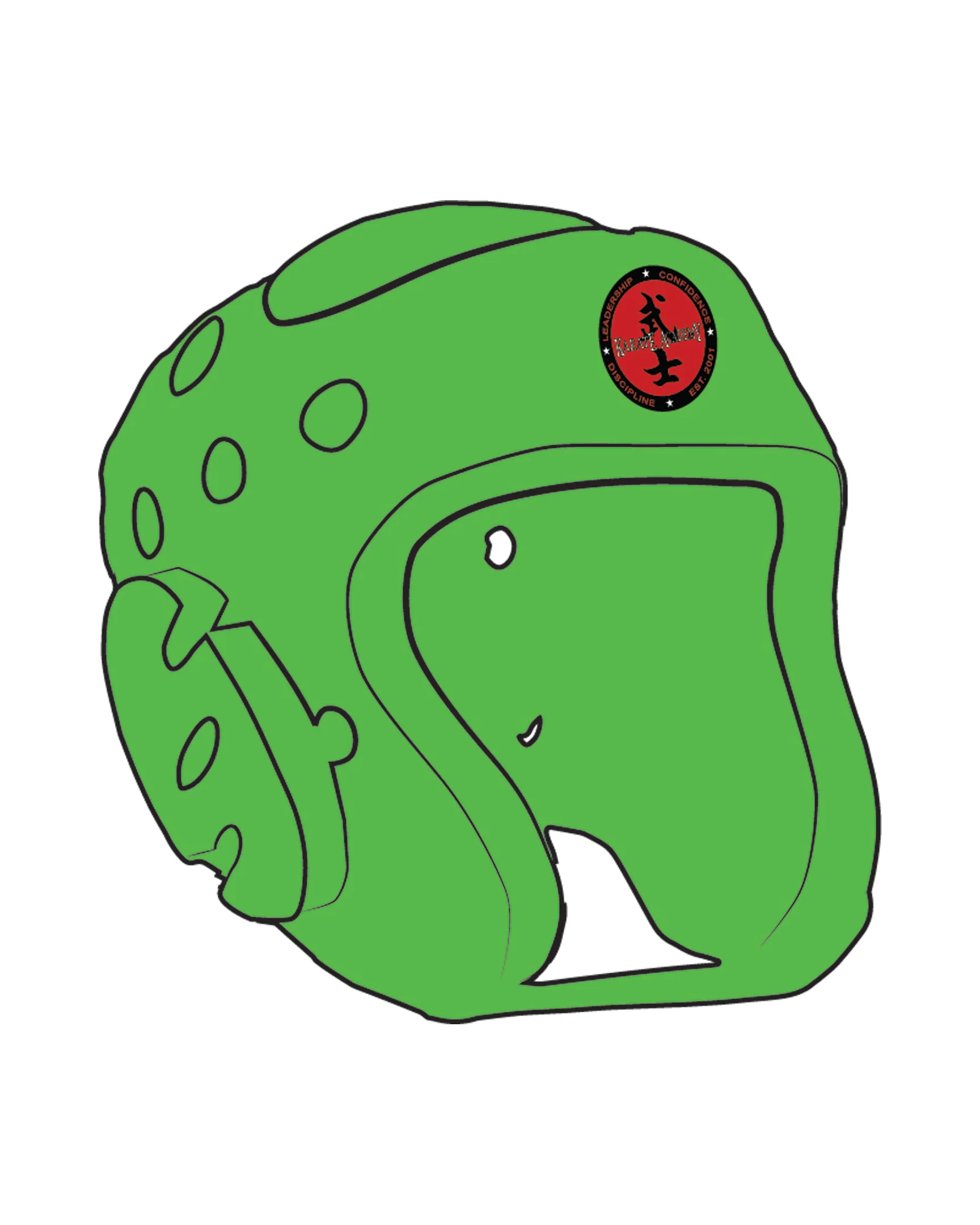 Century Headgear Custom, Neon Green